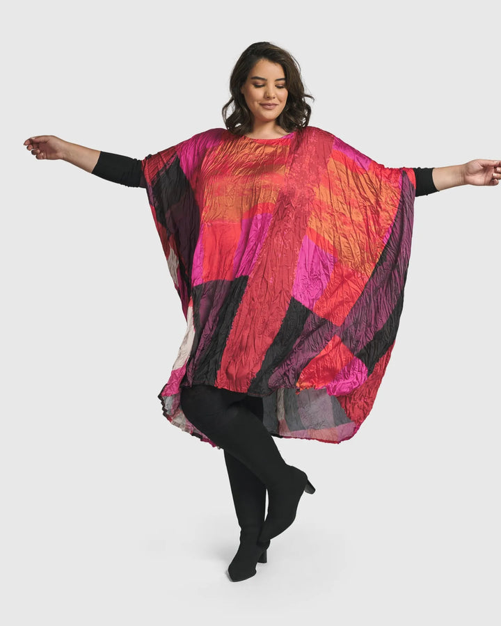 Sunset Strip Muumuu Dress, Magenta