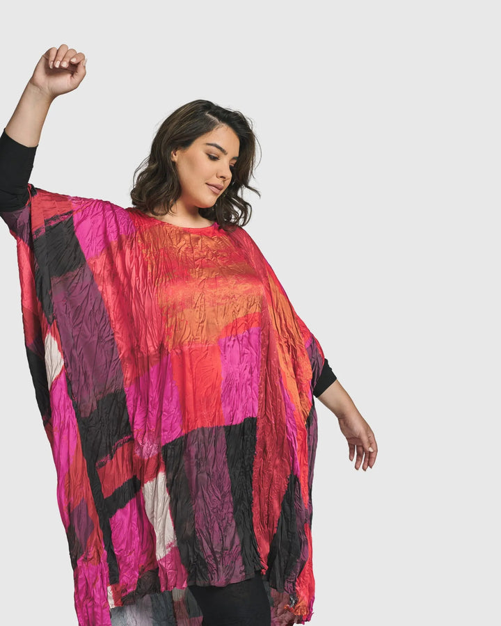 Sunset Strip Muumuu Dress, Magenta