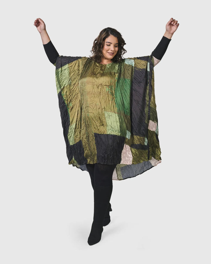 Al Fresco Muumuu Dress, Olive