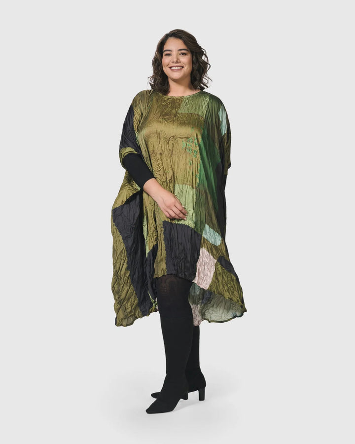 Al Fresco Muumuu Dress, Olive