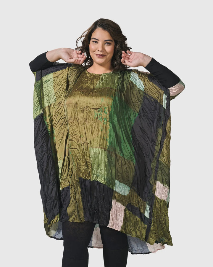 Al Fresco Muumuu Dress, Olive