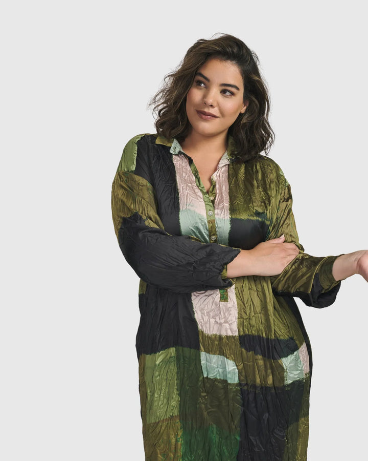 Al Fresco Shirt Dress, Olive