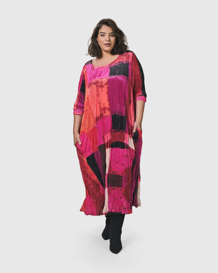 Sunset Strip Maxi Dress, Magenta