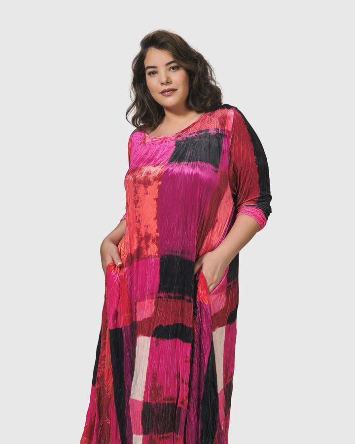 Sunset Strip Maxi Dress, Magenta