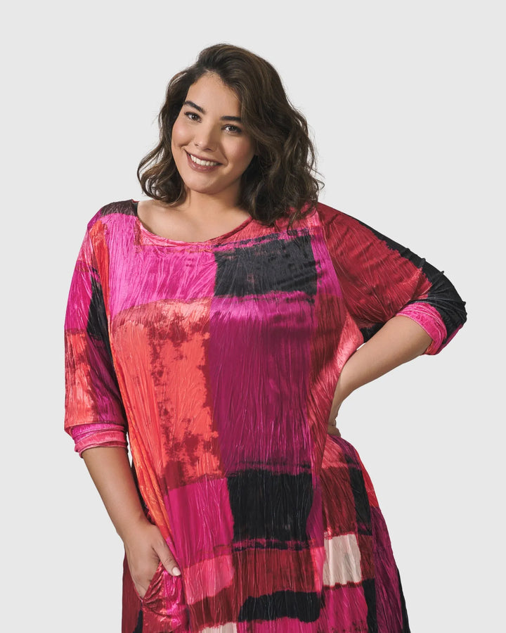 Sunset Strip Maxi Dress, Magenta