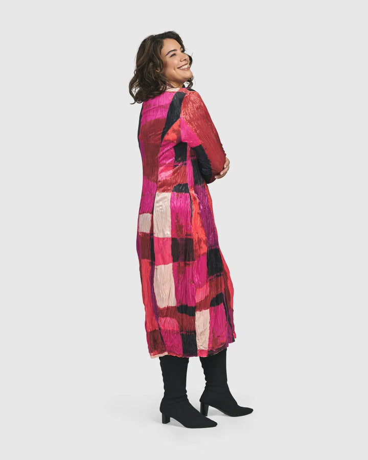 Sunset Strip Cocoon Dress, Magenta