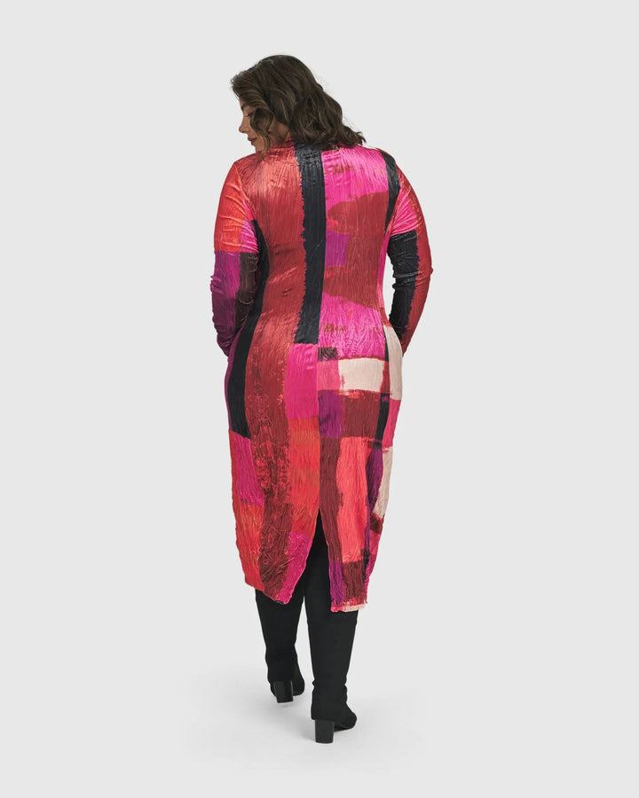 Sunset Strip Cocoon Dress, Magenta