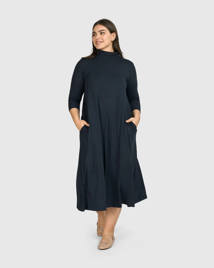 Essential A-Line Dress, Ocean