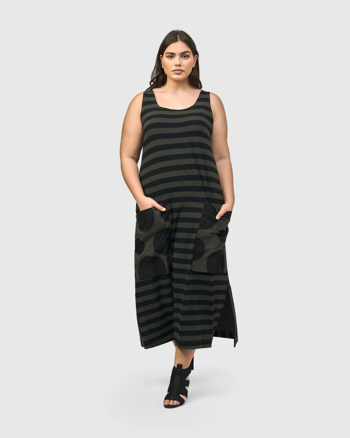 Urban Maxi Tank Dress, Khaki
