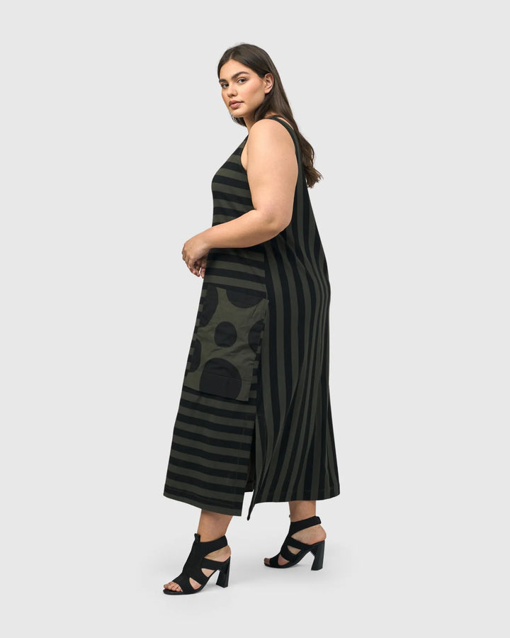 Urban Maxi Tank Dress, Khaki