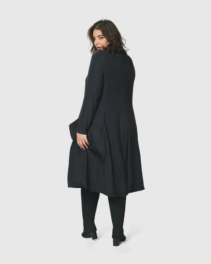 Urban Mixed Art Wonderful Dress, Black