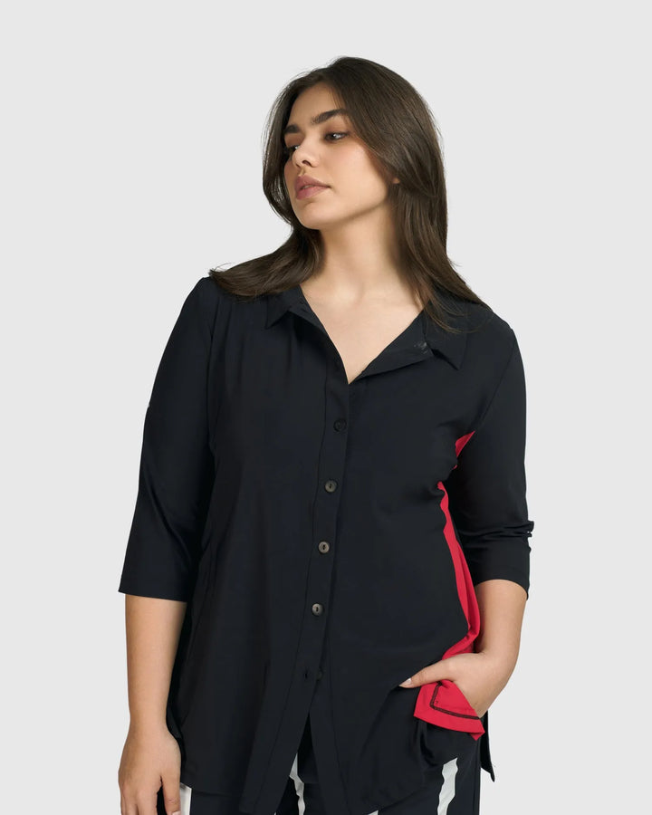Tekbika Adeline Shirt Jacket, Black