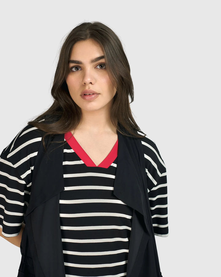 Tekbika Gabrielle Relaxed Vest, Black