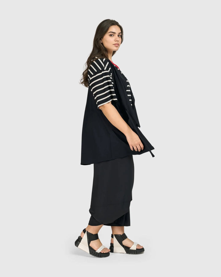 Tekbika Gabrielle Relaxed Vest, Black