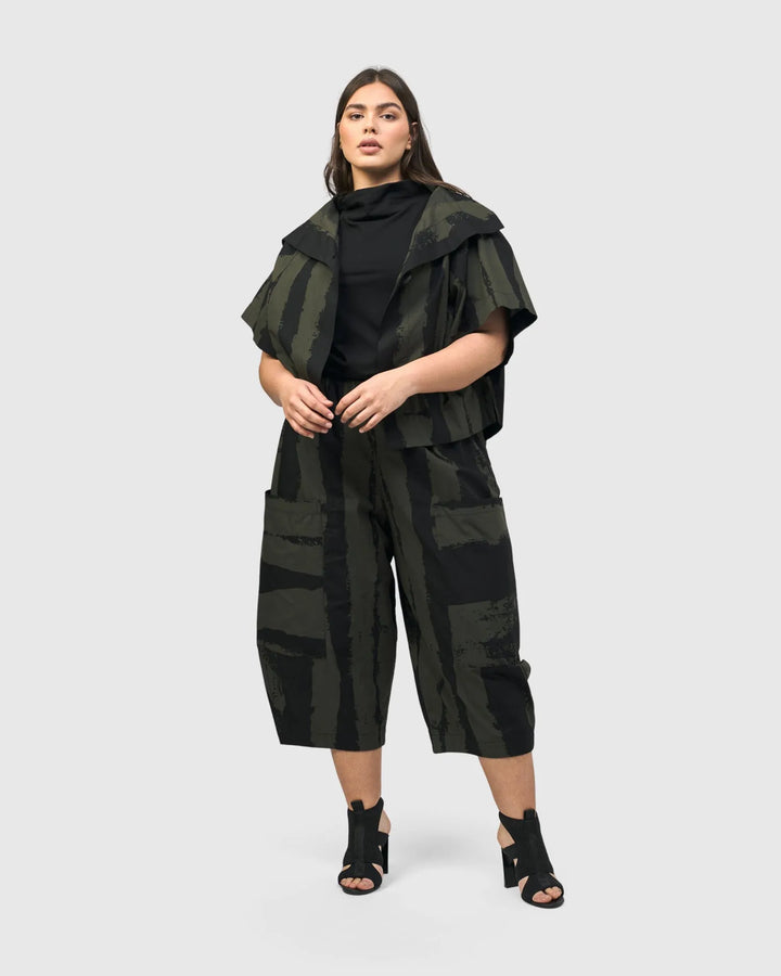 Urban Origami Barrel Pants, Khaki