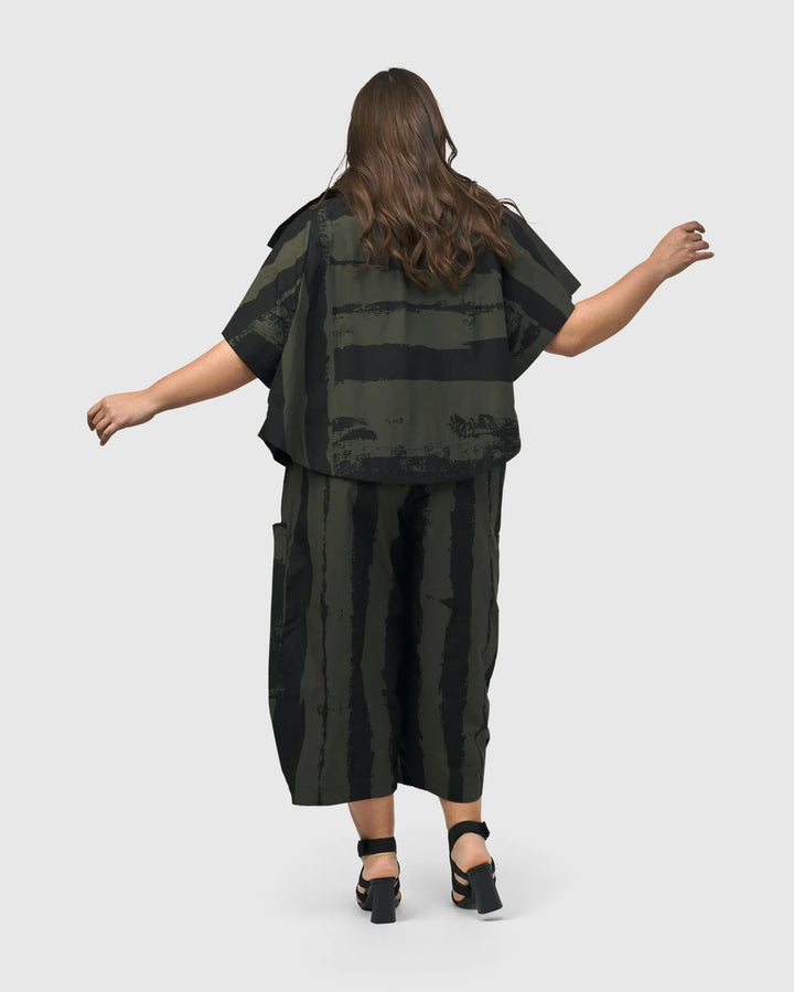 Urban Sakura Cape Jacket, Khaki