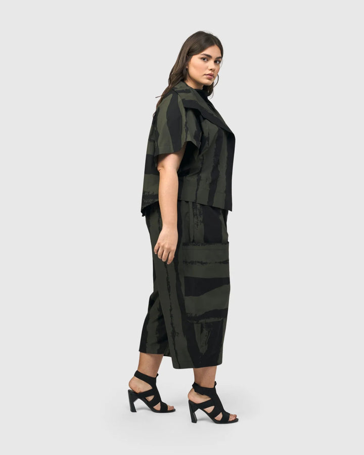 Urban Sakura Cape Jacket, Khaki