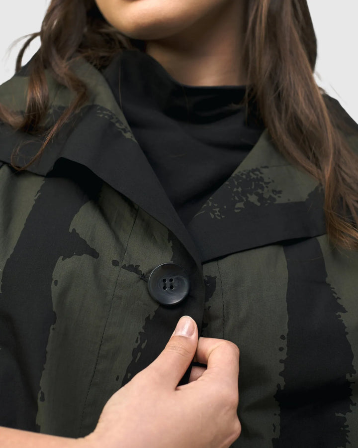 Urban Sakura Cape Jacket, Khaki
