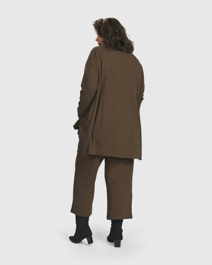 Essential Flared Top, Brown