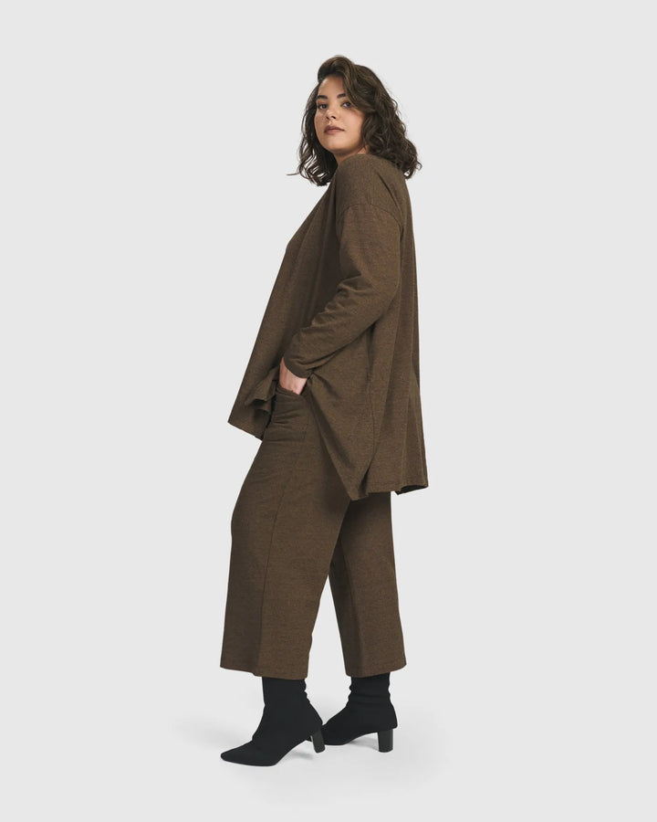 Essential Flared Top, Brown