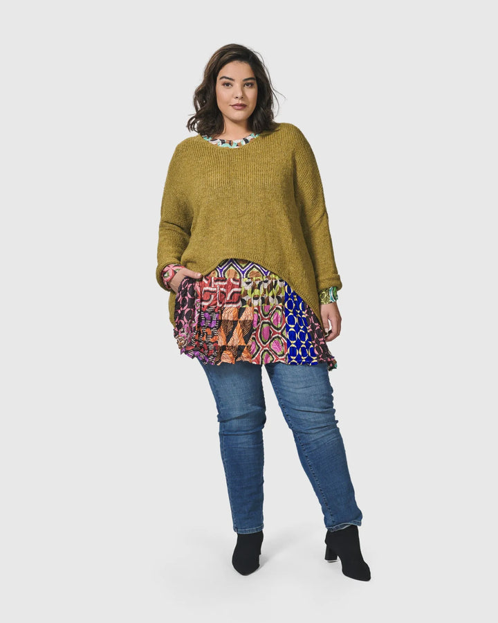 Siesta Oversized Sweater, Ochre