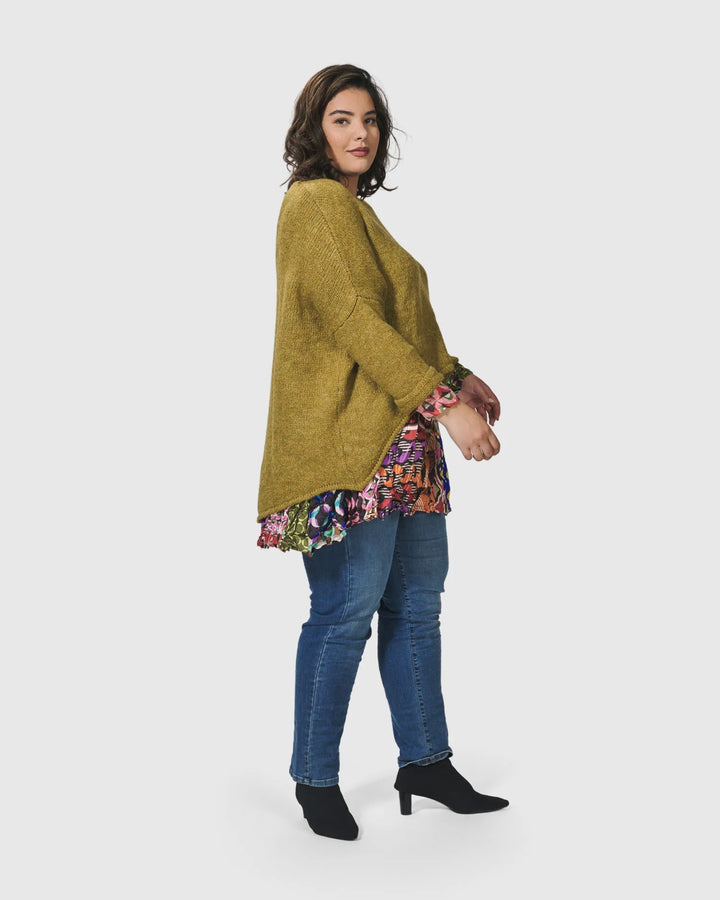 Siesta Oversized Sweater, Ochre