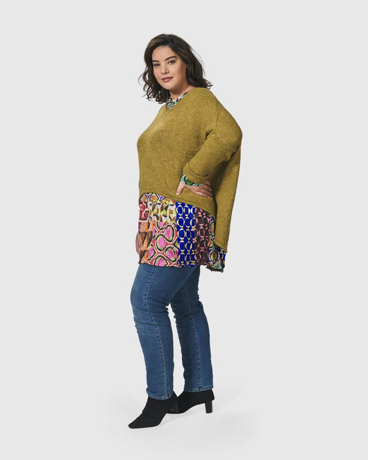 Siesta Oversized Sweater, Ochre