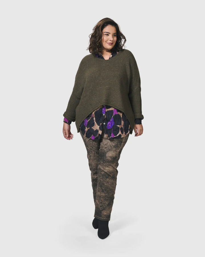 Siesta Oversized Sweater, Taupe