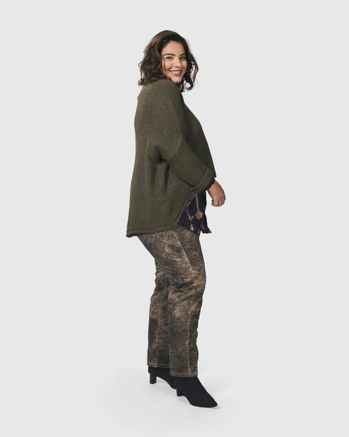 Siesta Oversized Sweater, Taupe