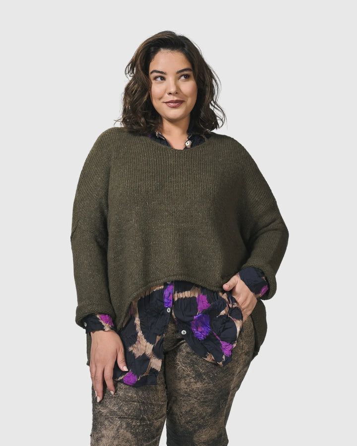 Siesta Oversized Sweater, Taupe