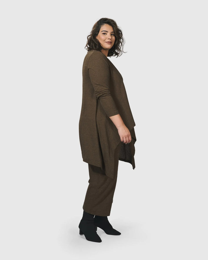 Essential Swing Tunic Top, Brown