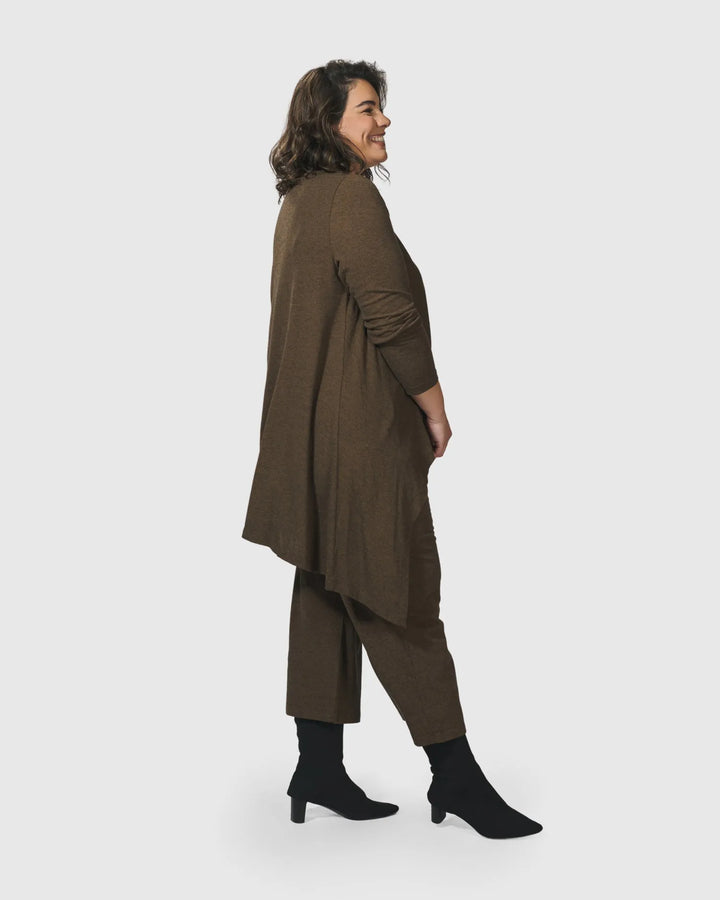 Essential Swing Tunic Top, Brown