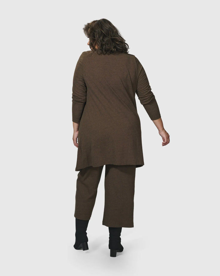 Essential Swing Tunic Top, Brown