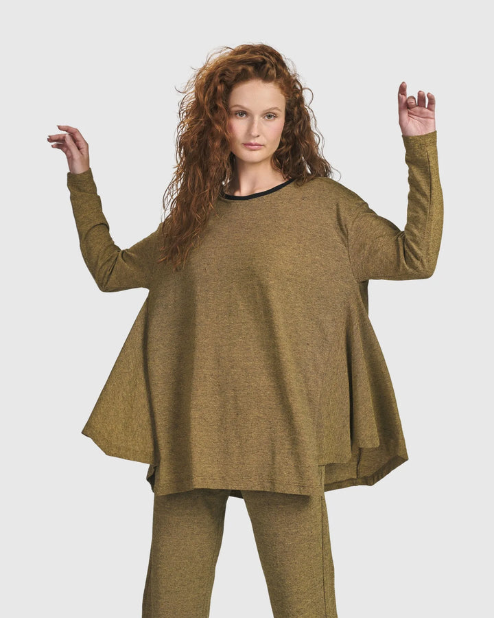 Essential Flared Top, Honey