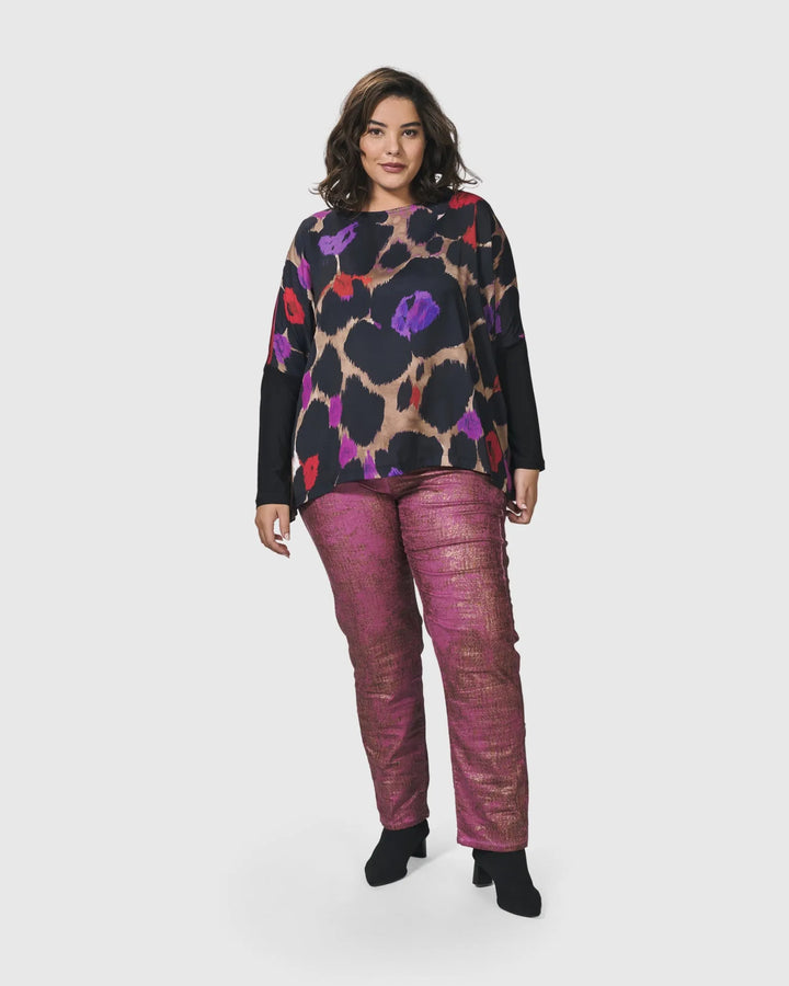 Cosmopolitan Long Sleeve Tee, Violet