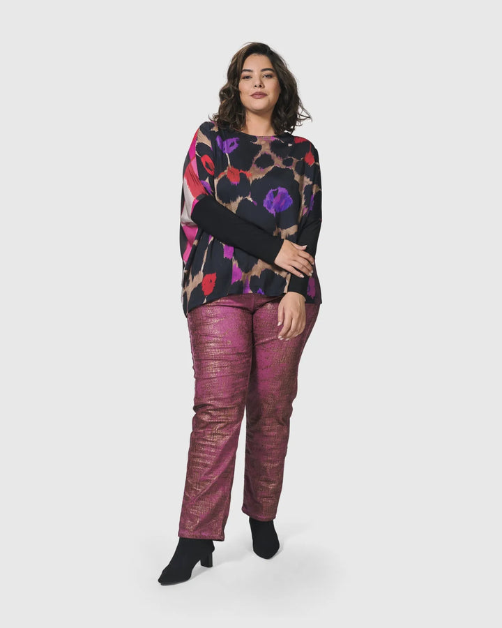 Cosmopolitan Long Sleeve Tee, Violet