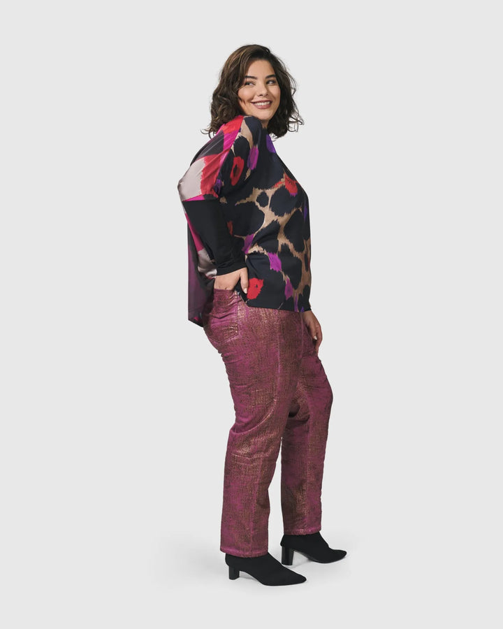 Cosmopolitan Long Sleeve Tee, Violet