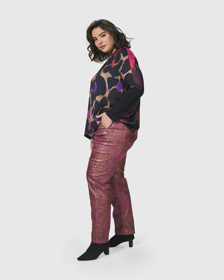 Cosmopolitan Long Sleeve Tee, Violet