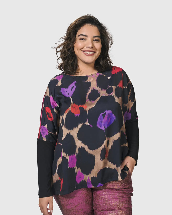 Cosmopolitan Long Sleeve Tee, Violet