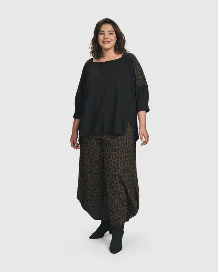 Essential Long Sleeve Tee, Coffee