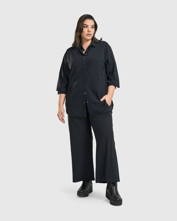 Trinity Straight Leg Pants, Black