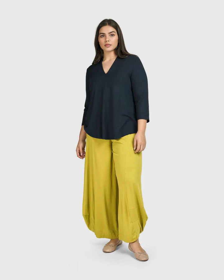 Essential V-neck Top, Ocean