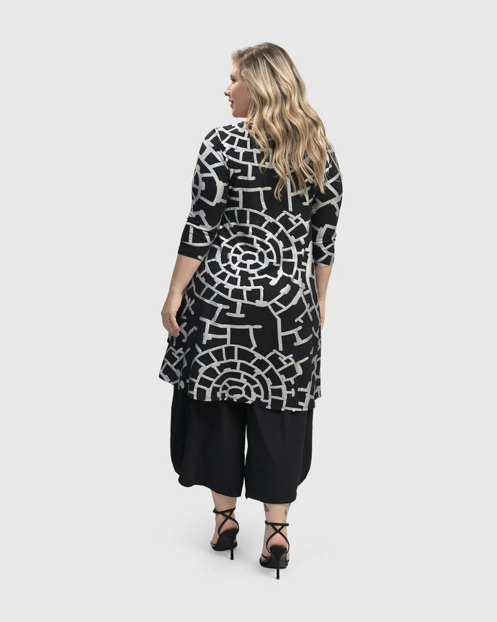 Hypnotic Hi-Lo Tunic Top, Silver