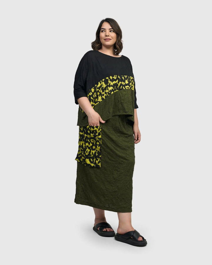 Panther Pencil Skirt, Python