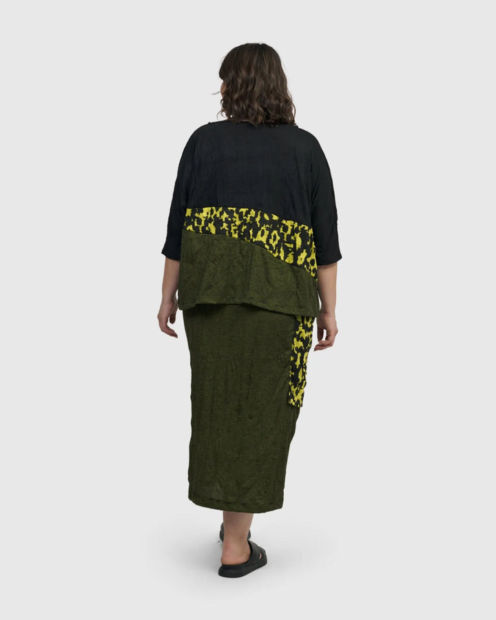 Panther Pencil Skirt, Python