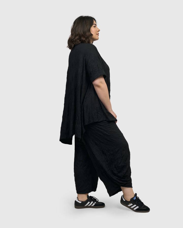 Nightline Trapeze Top, Black
