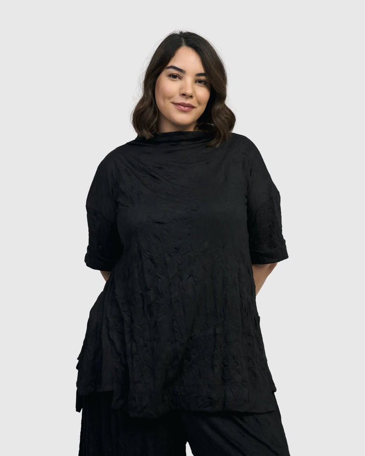 Nightline Trapeze Top, Black