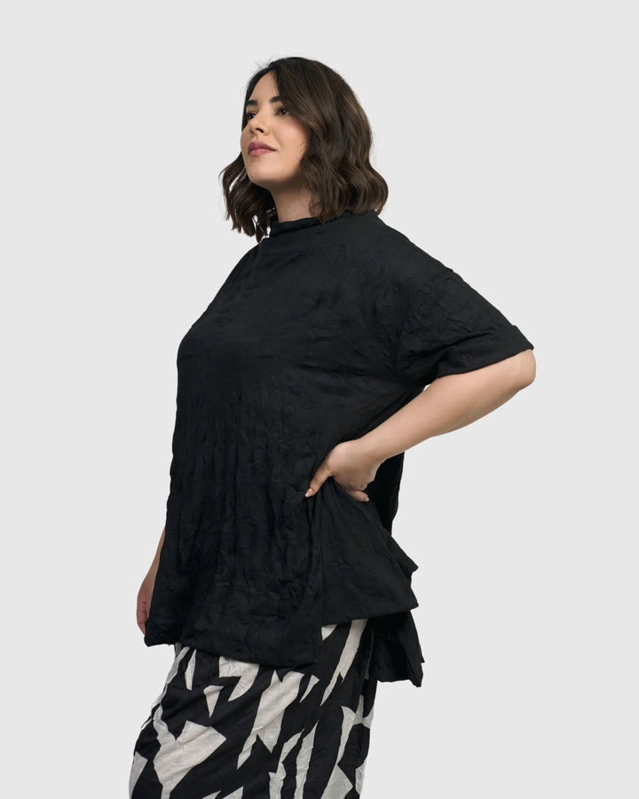 Nightline Trapeze Top, Black