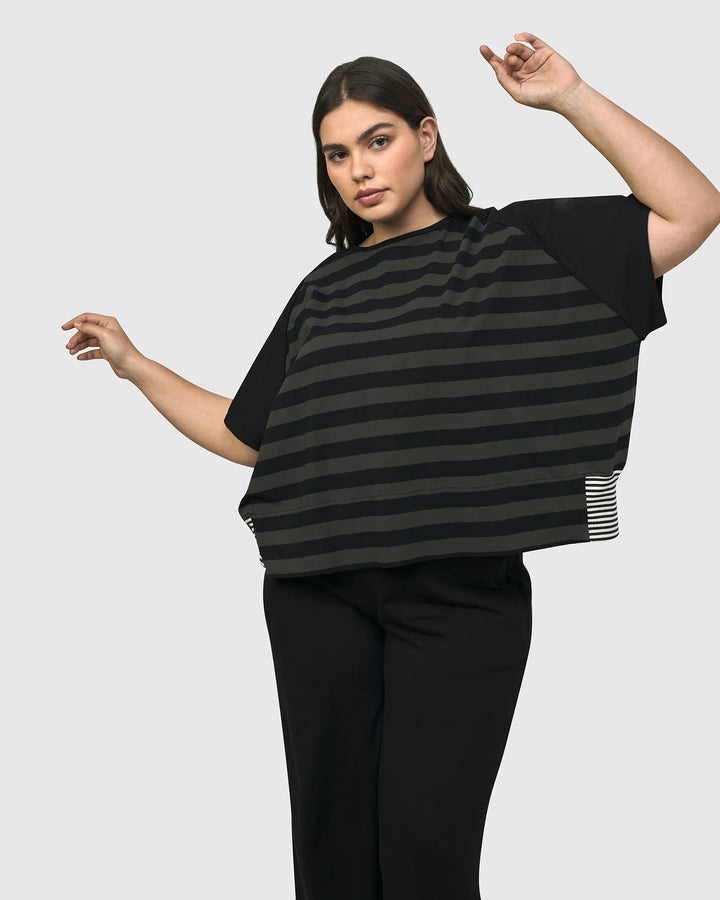 Urban Splice Boxy Tee, Stripes