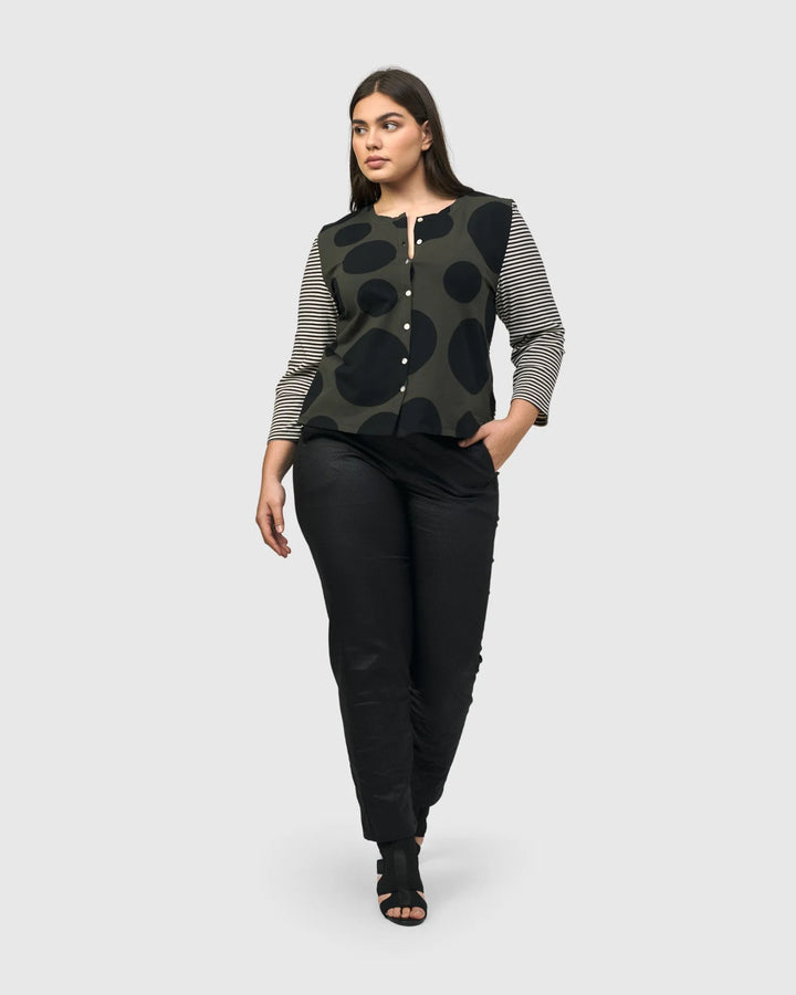 Urban Mononoke Cardigan Top, Stripes